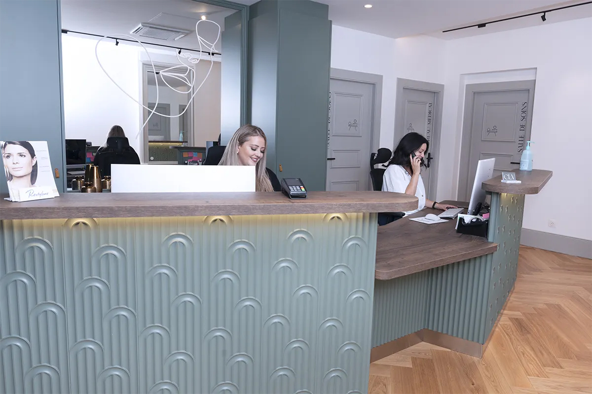 Accueil et secrétariat de la Clinique Lorraine du visage à Nancy